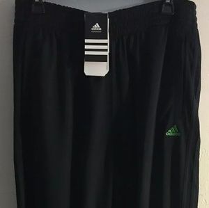 Men's ADIDAS NWT ORIGINAL BLACK SNAP TRACK PANTS